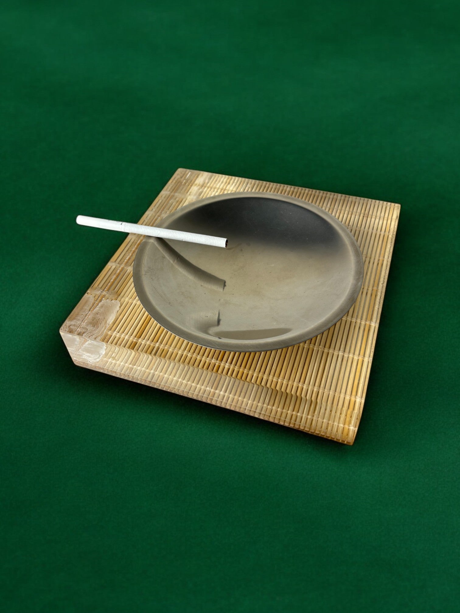 Lucite & Rattan Astray, Christian Dior Style, 1970