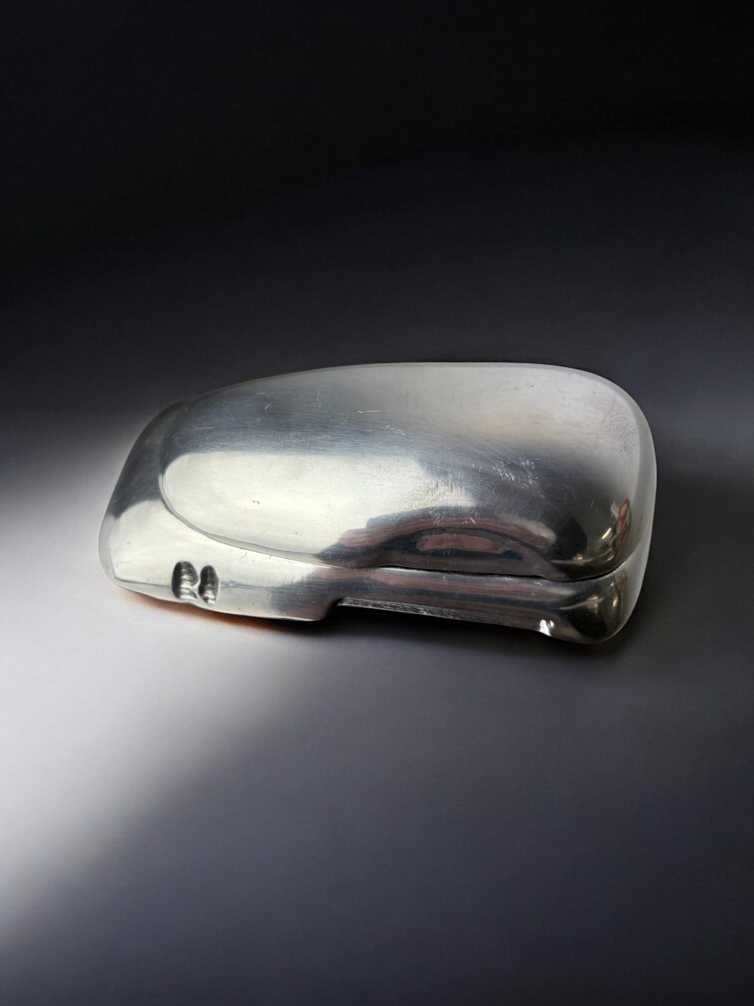 Brutalist paperweight by Art3,solid aluminium, Spain 1970