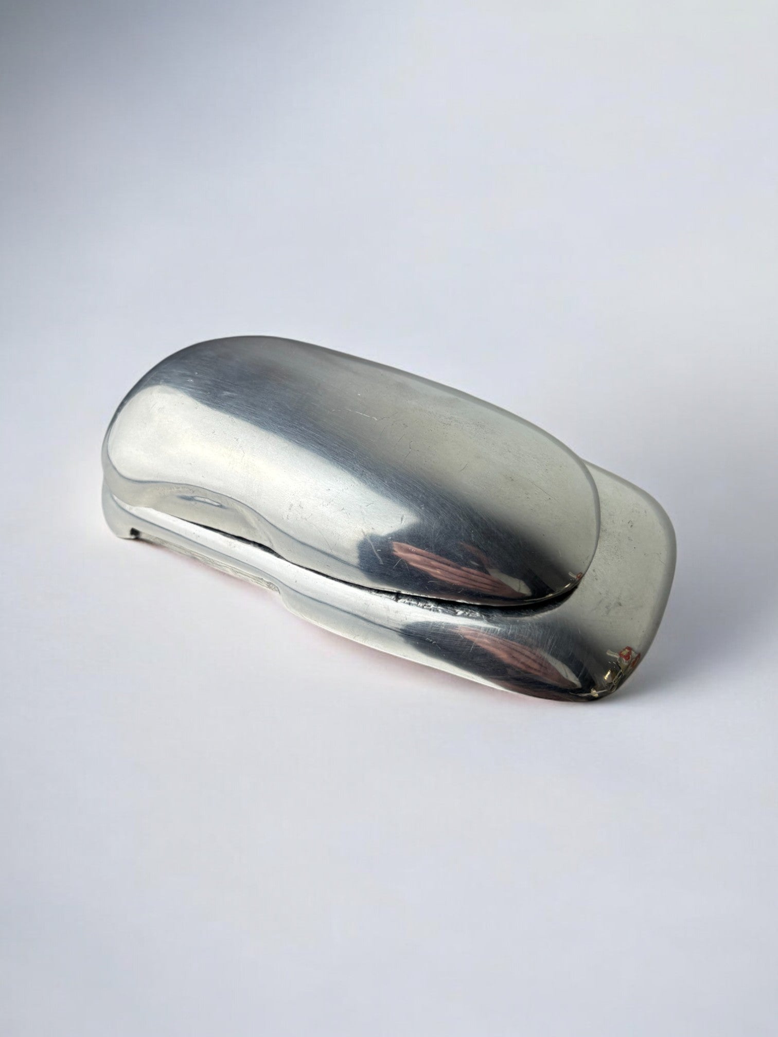 Brutalist paperweight by Art3,solid aluminium, Spain 1970