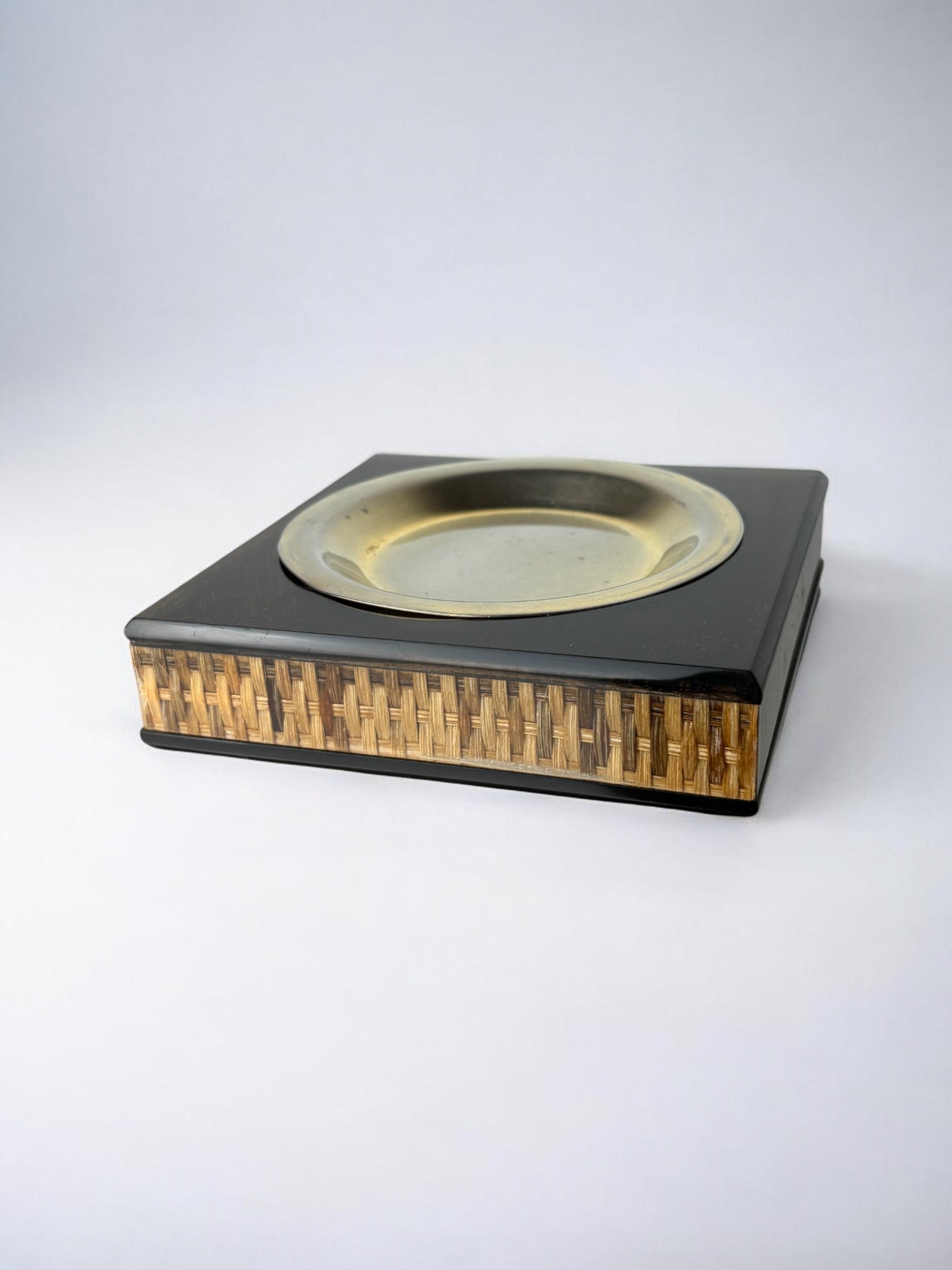 Lucite & Rattan Astray, Christian Dior Style, circa 1970's