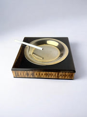 Lucite & Rattan Astray, Christian Dior Style, circa 1970's