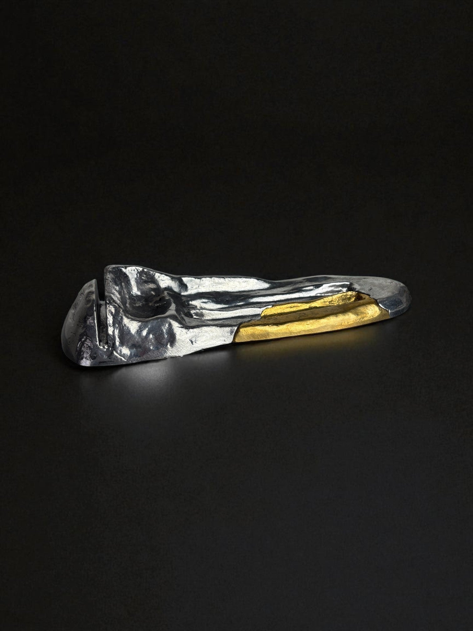 Brutalist Pencil and & card holder by Arte3, 1980, Spain