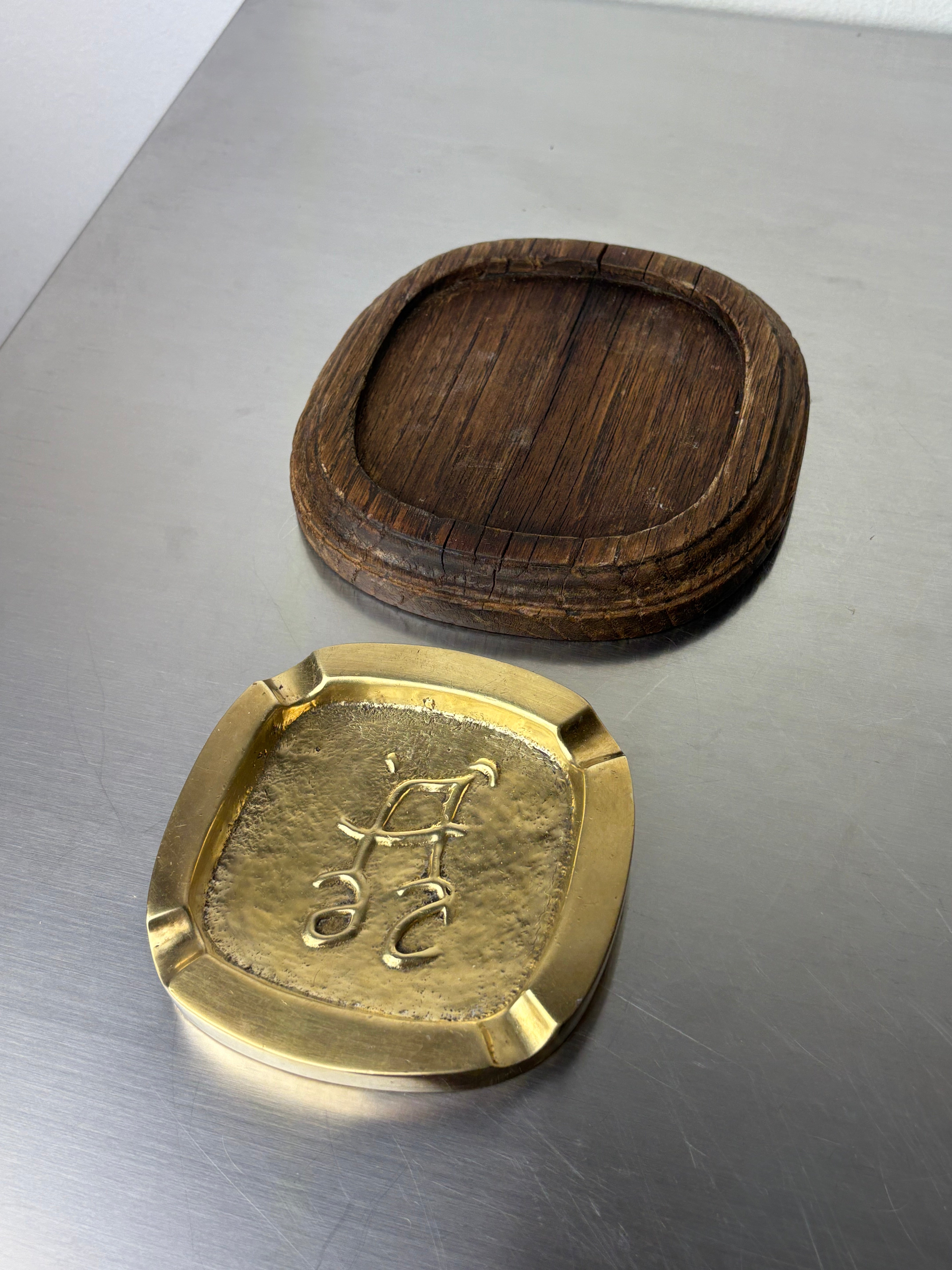 Sculptural brutalist ashtray by Ardisur, Spain, 1970's