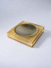 Lucite & Rattan Astray, Christian Dior Style, circa 1970