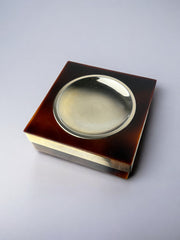 Faux Tortoise Shell Dior Style Ashtray, Italy, 1970's