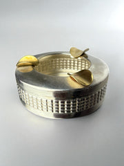 Silver plated ashtray, Maria Pergay's style, France, 1970's