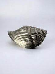 Shell jewelry box, silver plated, Italy, circa 1970's