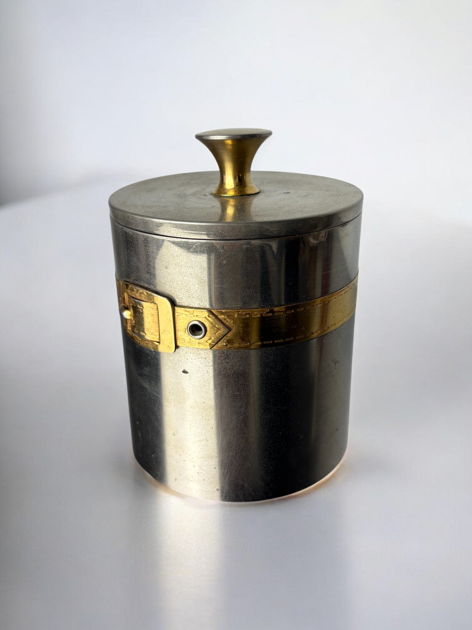 Maria Pergay's style Belt Buckle box, France, 1970's
