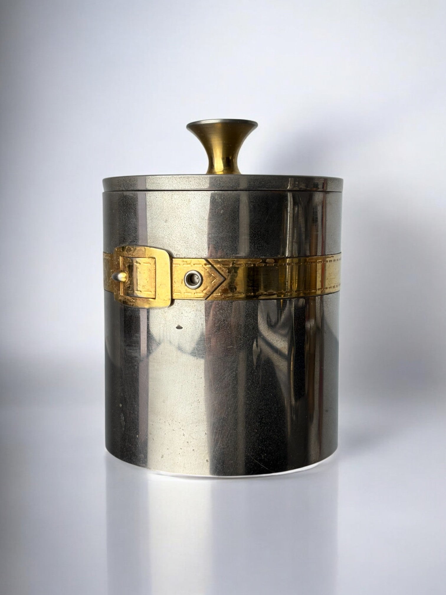 Maria Pergay's style Belt Buckle box, France, 1970's