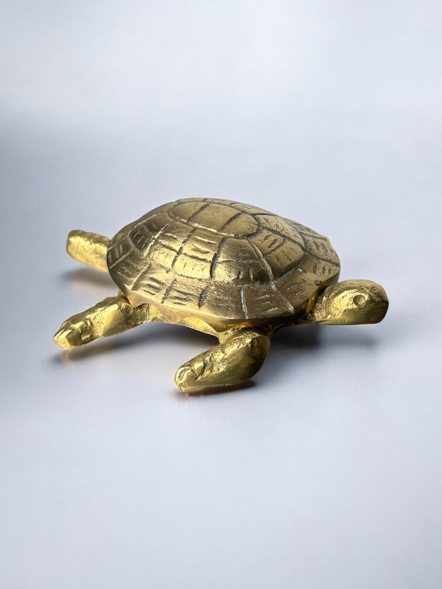 Regency turtle ashtray in bronze, Spain, 1980's