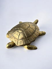 Regency turtle ashtray in bronze, Spain, 1980's