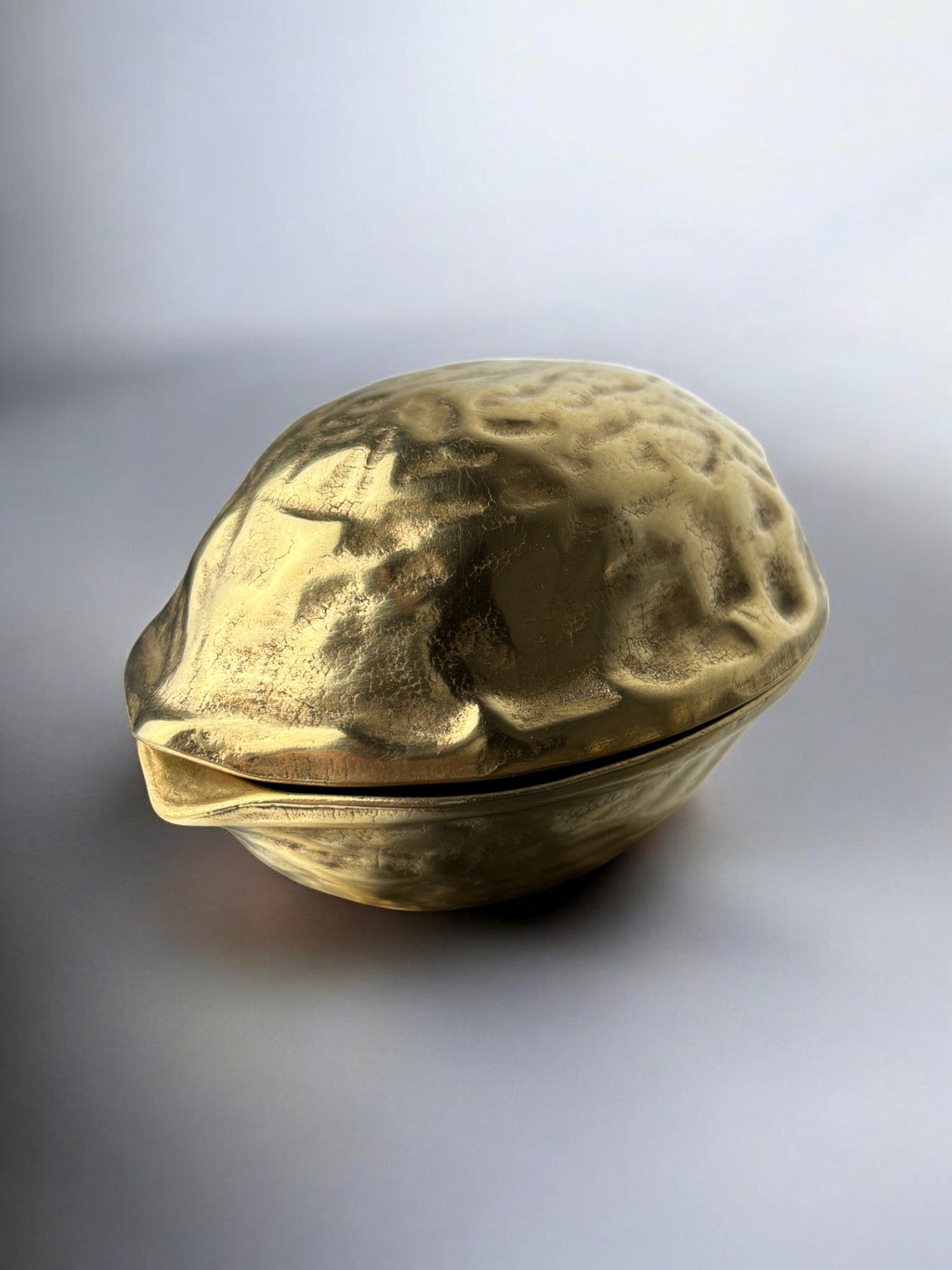 Walnut Shaped Nut Cracker in Brass, Italy 1970’s