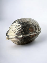 Silver plated Walnut Shaped Nut Cracker, Italy 1970’s