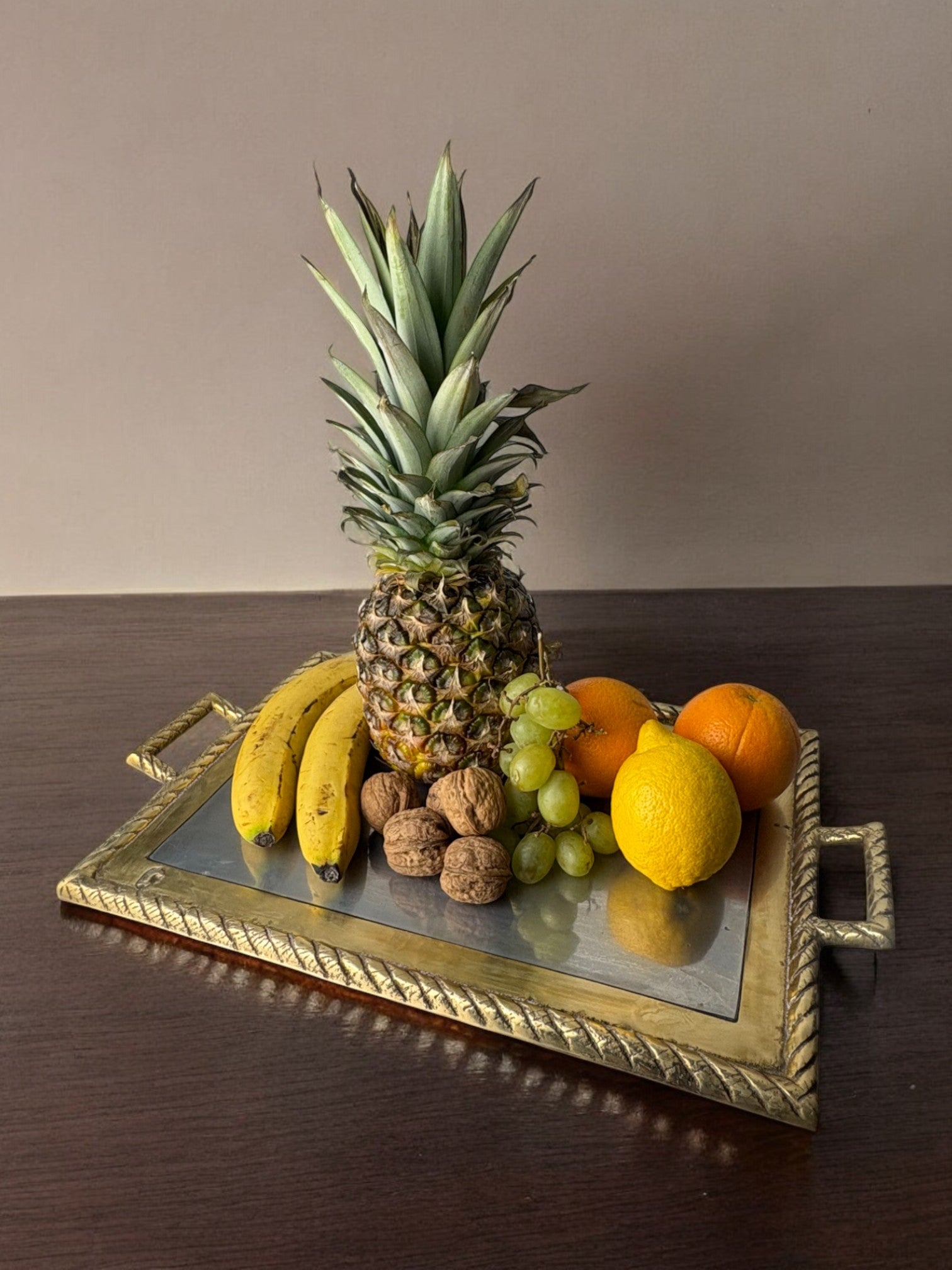Brutalist centerpiece by Leopold, bronze & aluminiu, Spain, 1970's