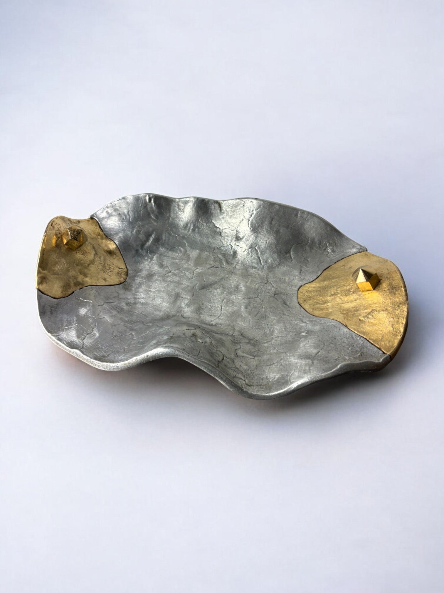 Brutalist centerpiece by Art3 in bronze, Spain, 1970's