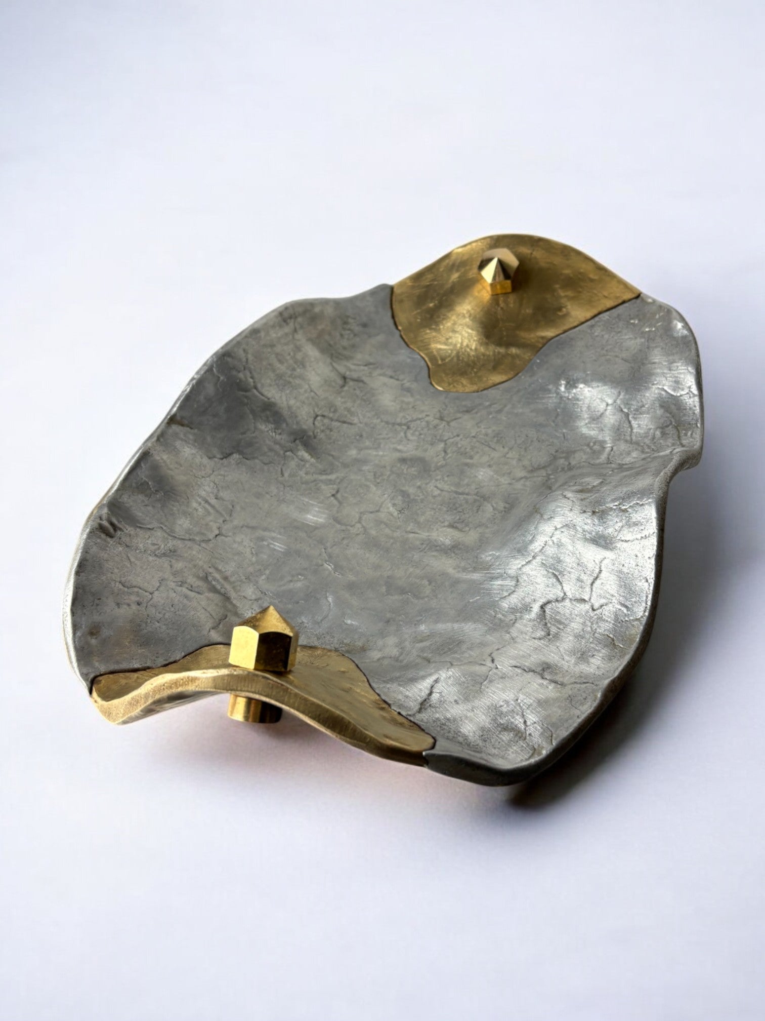 Brutalist centerpiece by Art3 in bronze, Spain, 1970's