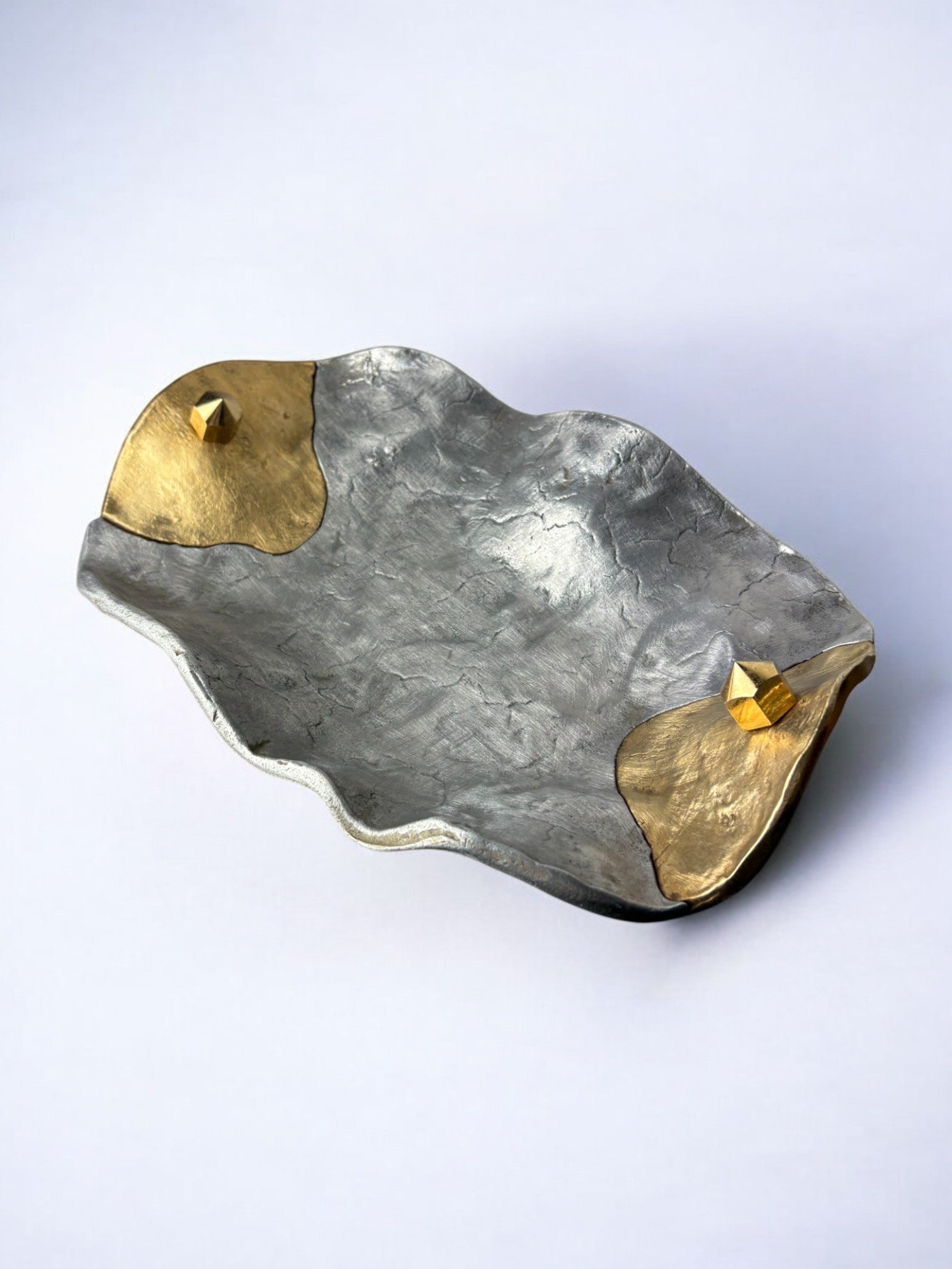 Brutalist centerpiece by Art3 in bronze, Spain, 1970's
