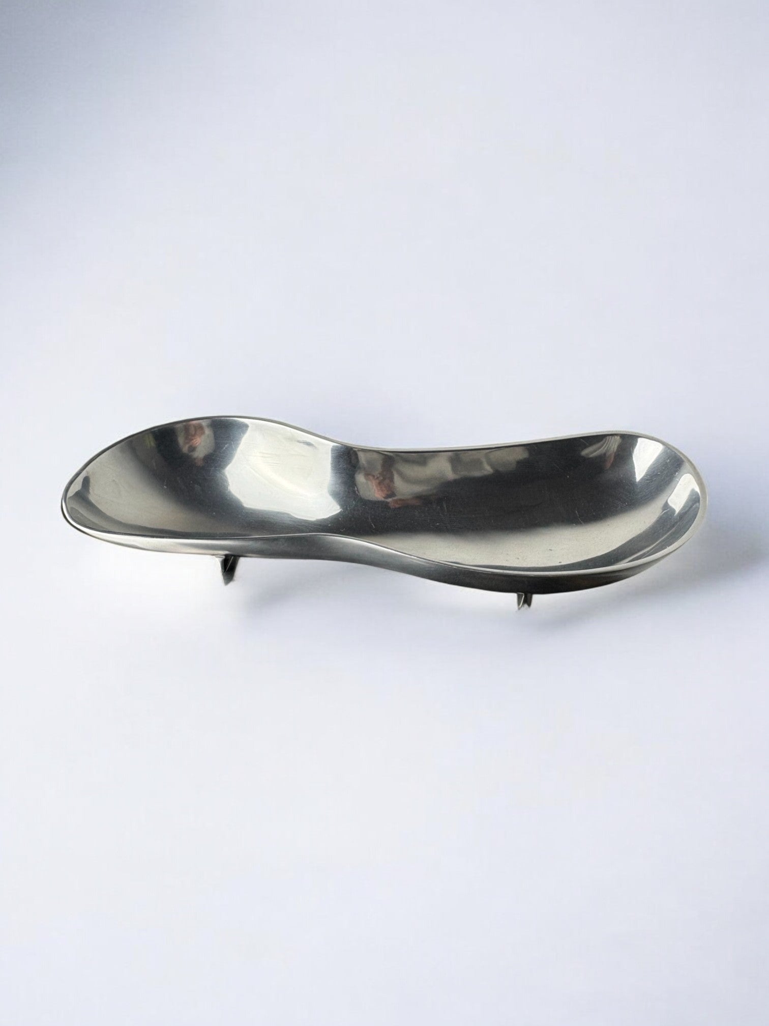 Biomorphic centerpiece, solid aluminum, Spain, 1980's