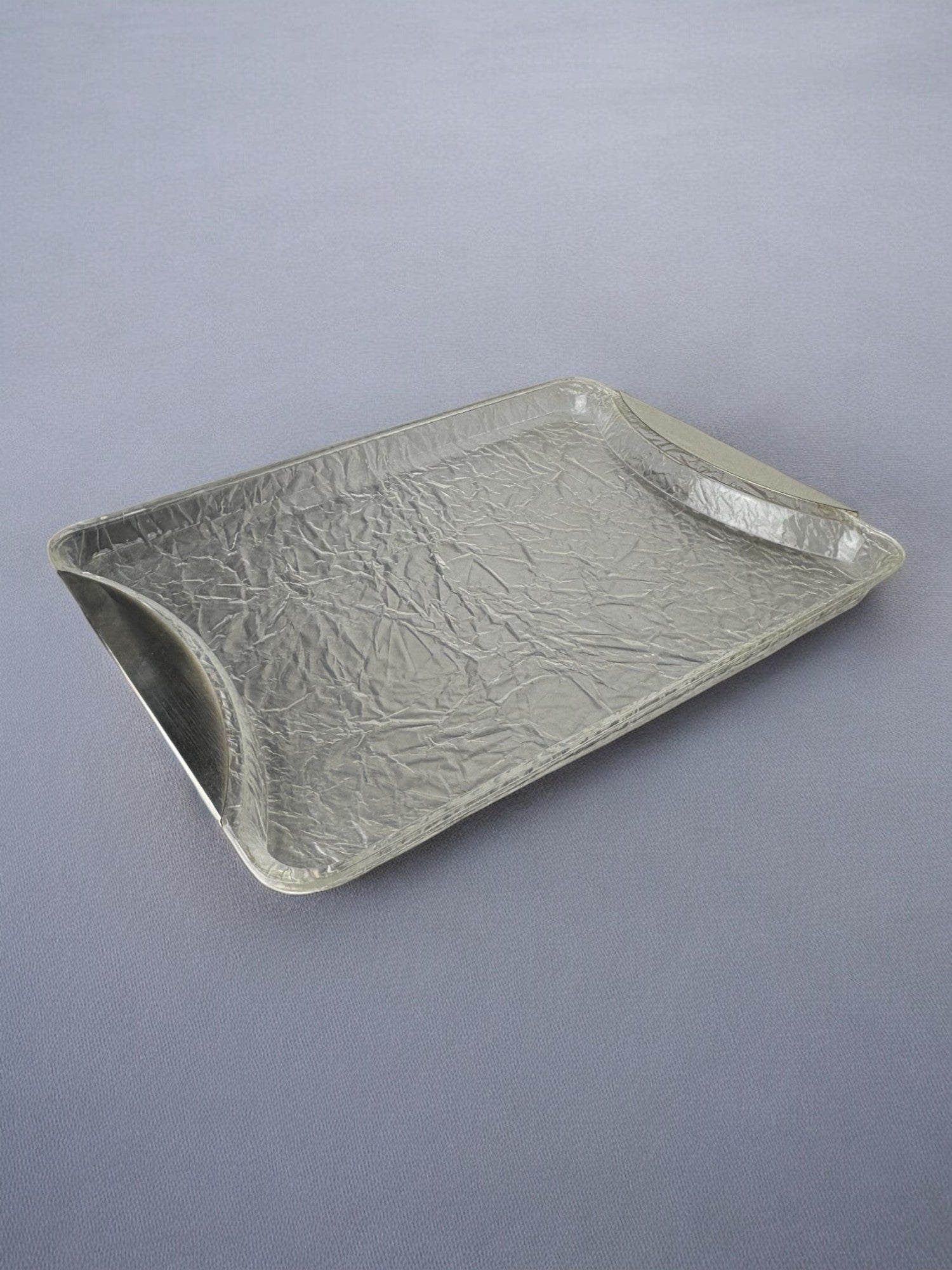 Willy Rizzo Style Ice Effect Lucite Tray, Italy, circa 1970's