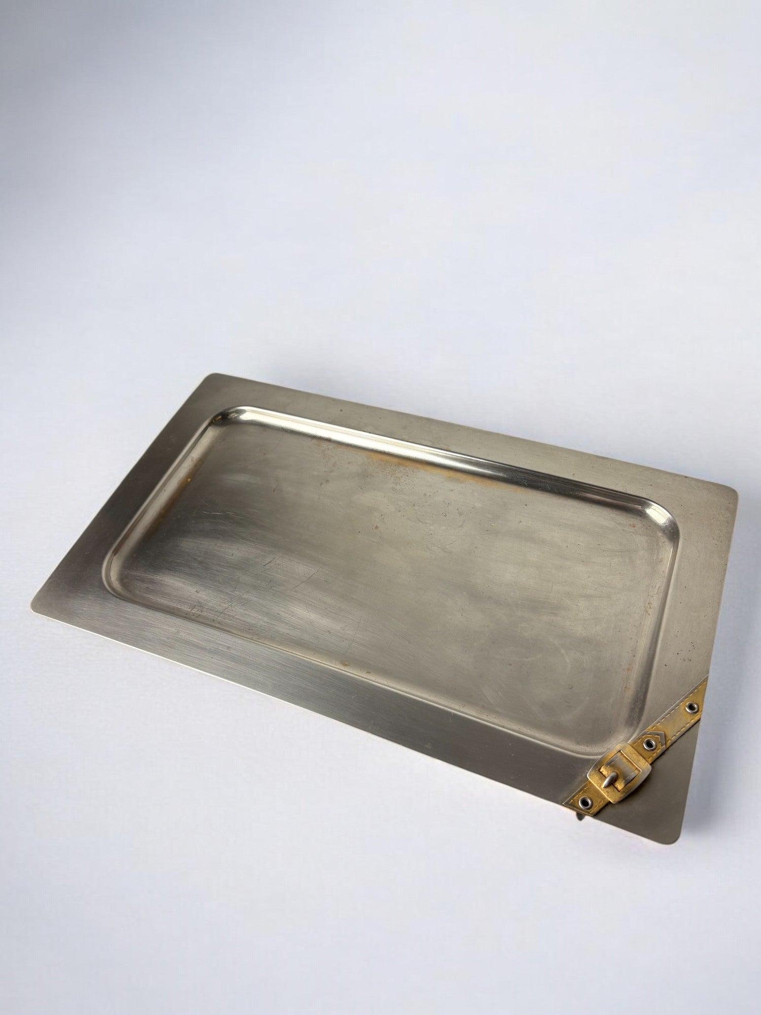 Maria Pergay's style Belt Buckle Tray, France, 1970's