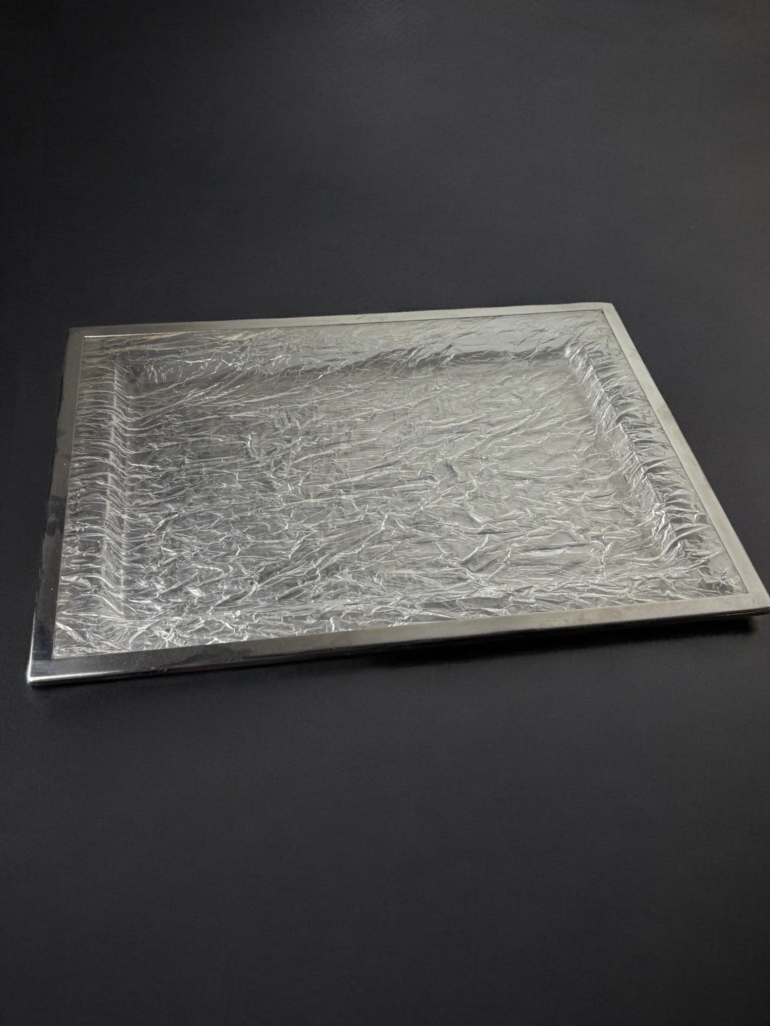 Dior Style Ice Effect Lucite tray, Italy, 1970's