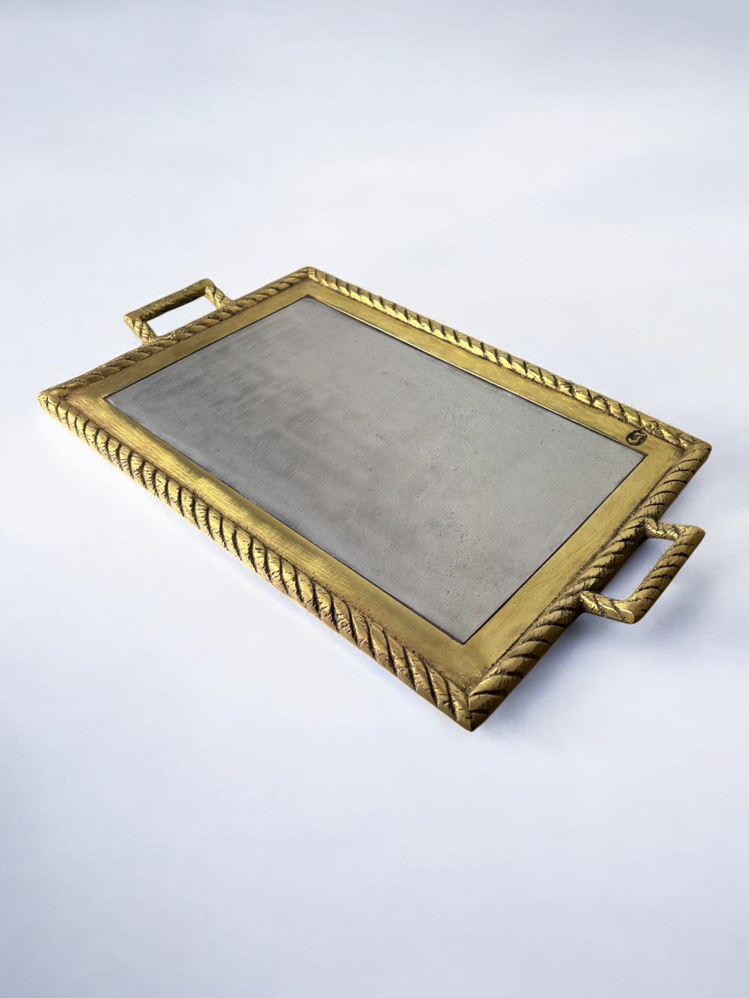 Brutalist centerpiece by Leopold, bronze & aluminiu, Spain, 1970's