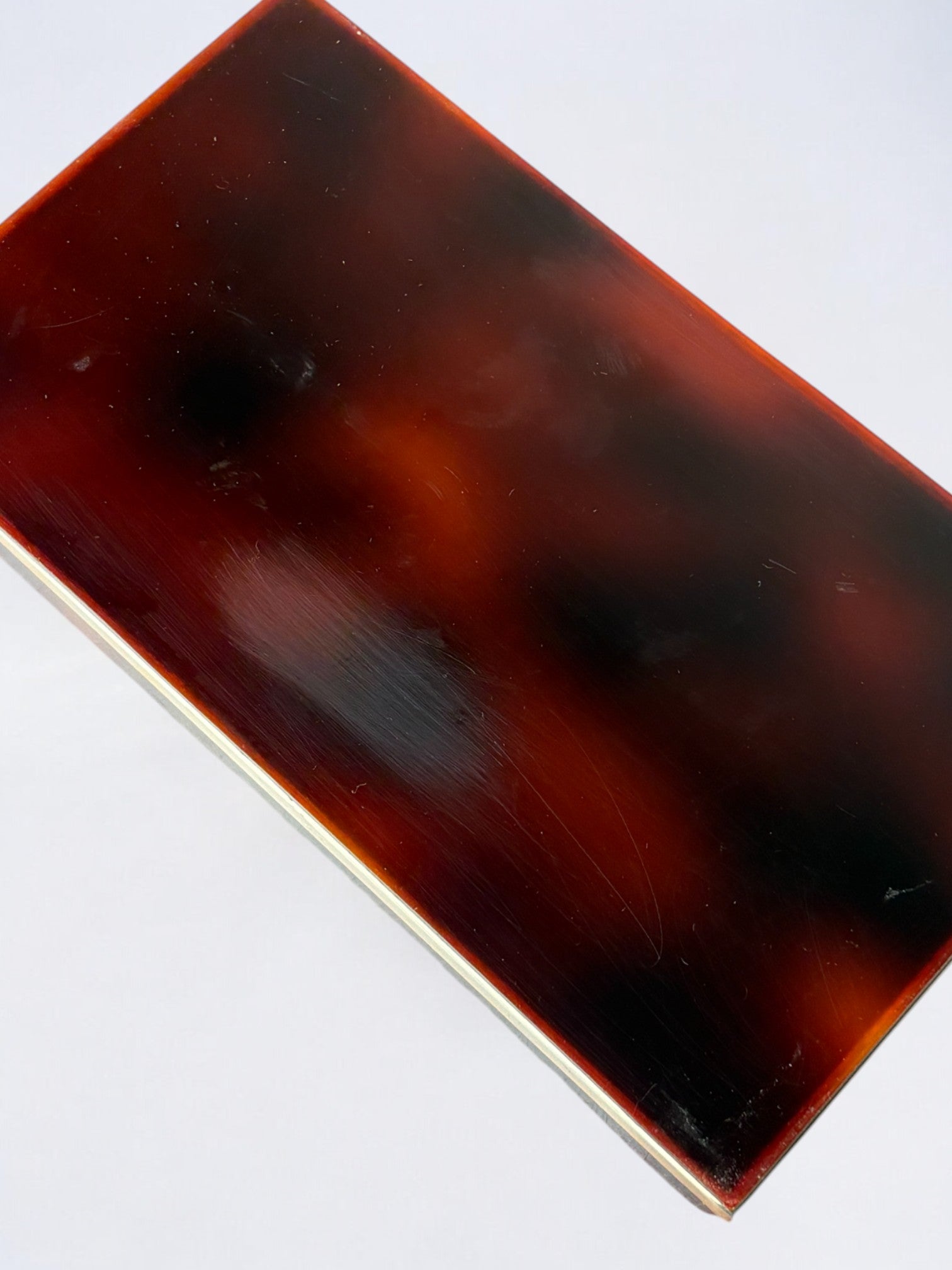 Faux Tortoise Shell Dior vanity box, Italy, 1970's
