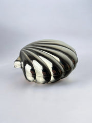 Shell jewelry box, silver plated, Italy, 1980s