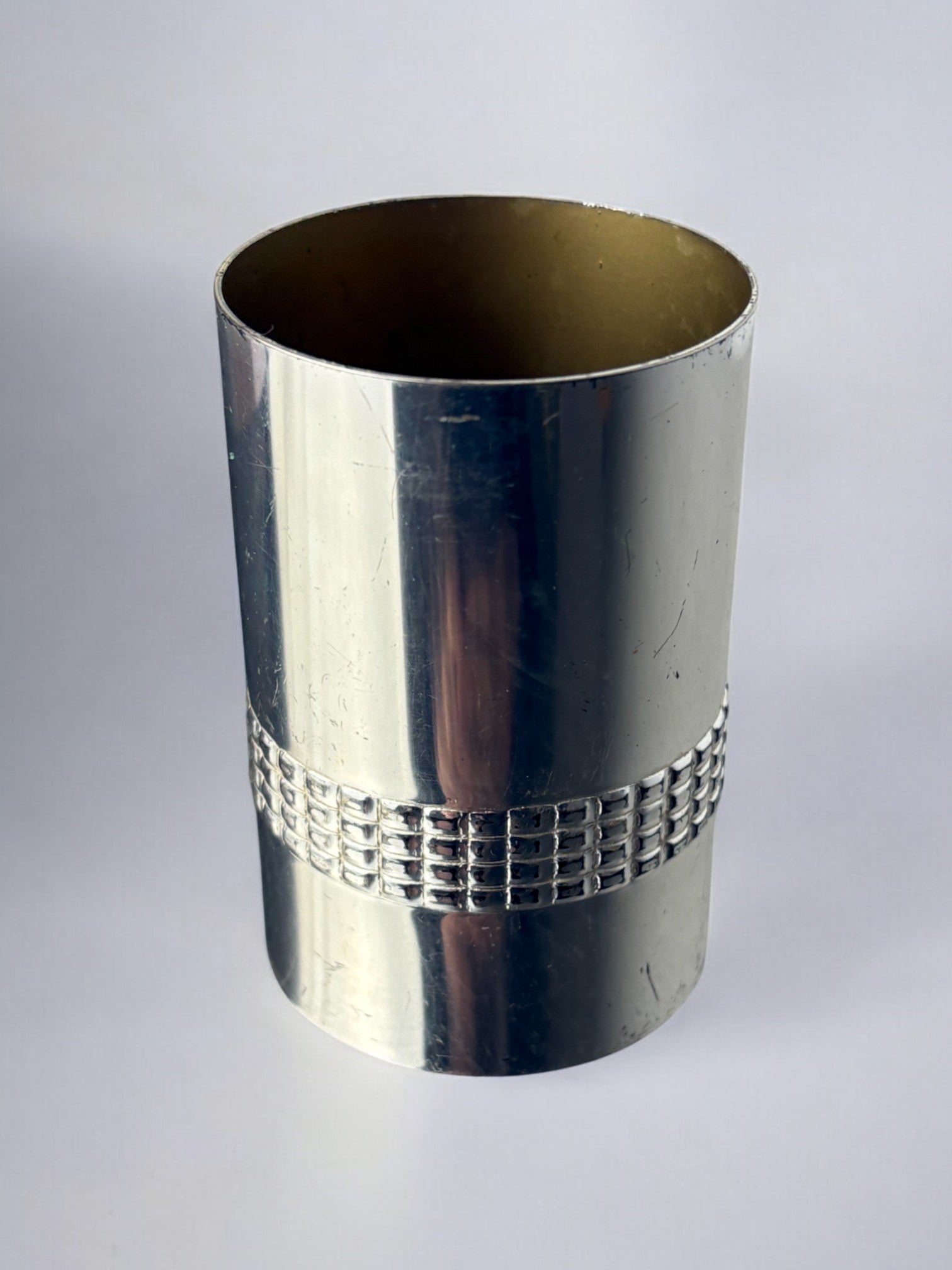 Silver plated cigarette box, Maria Pergay's style, France, 1970
