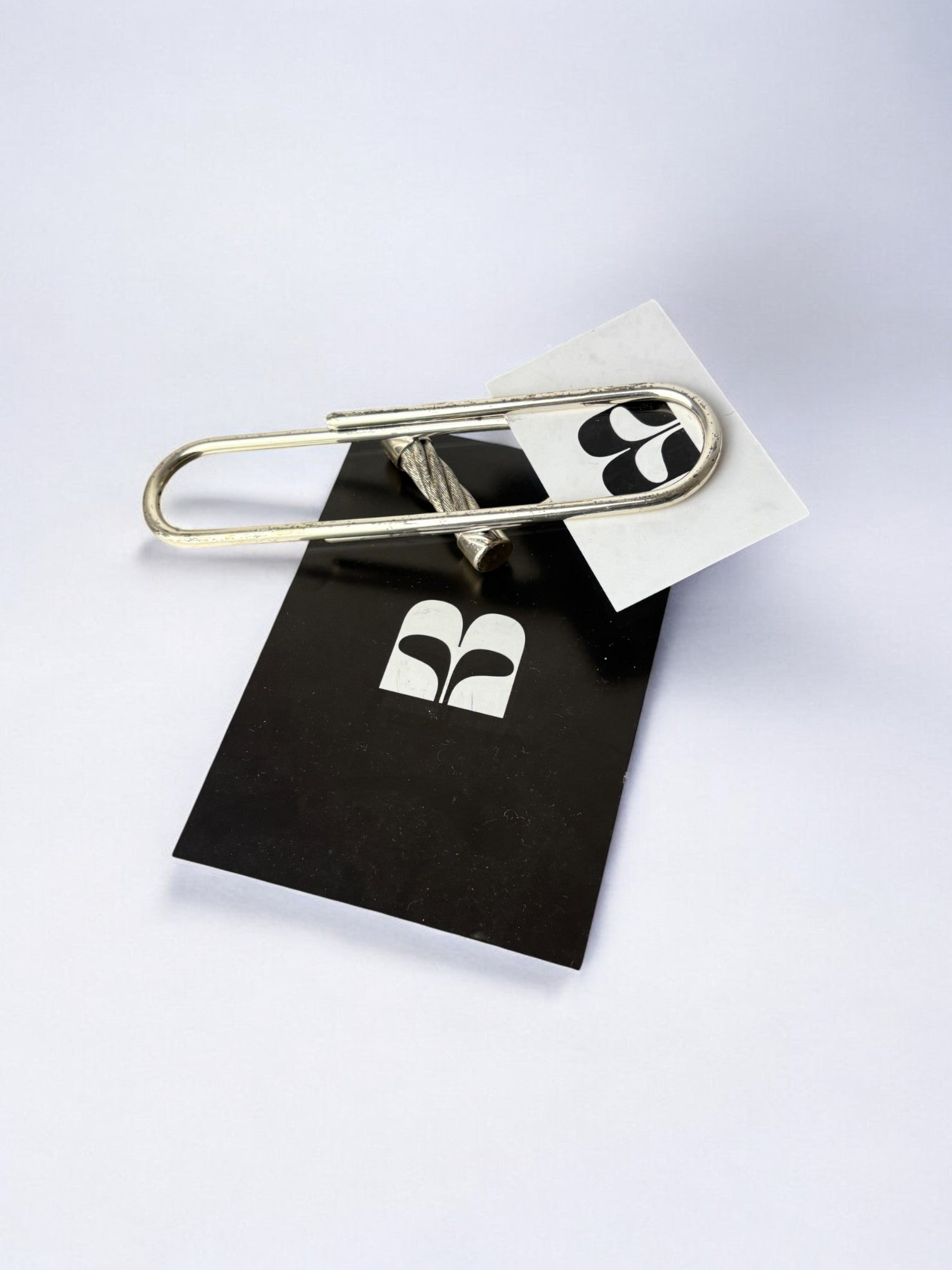 Hermes style Rope Motif paper clip, France, 1970's