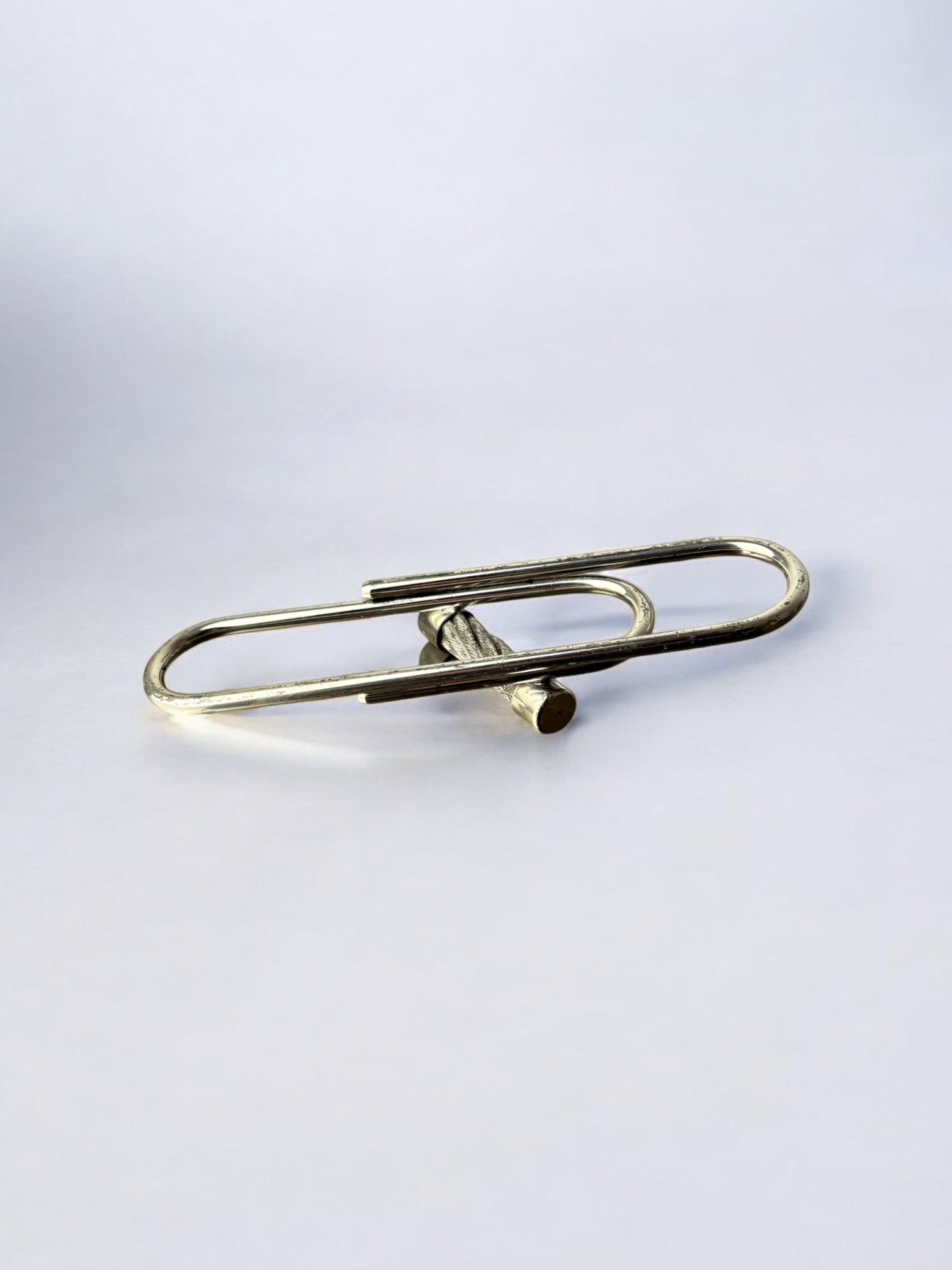 Hermes style Rope Motif paper clip, France, 1970's