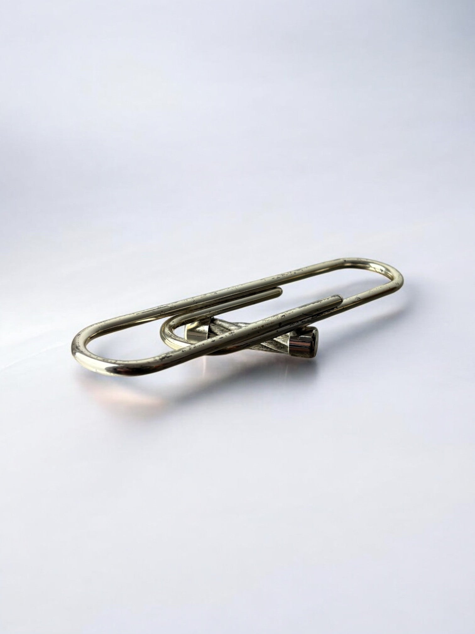 Hermes style Rope Motif paper clip, France, 1970's