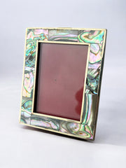 Abalone shell & Alpaca Picture frame, Mexico, 1970