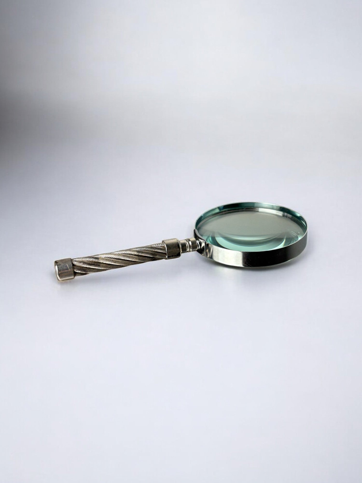 Hermes style Rope Motif Magnifying Glass, France, 1970's