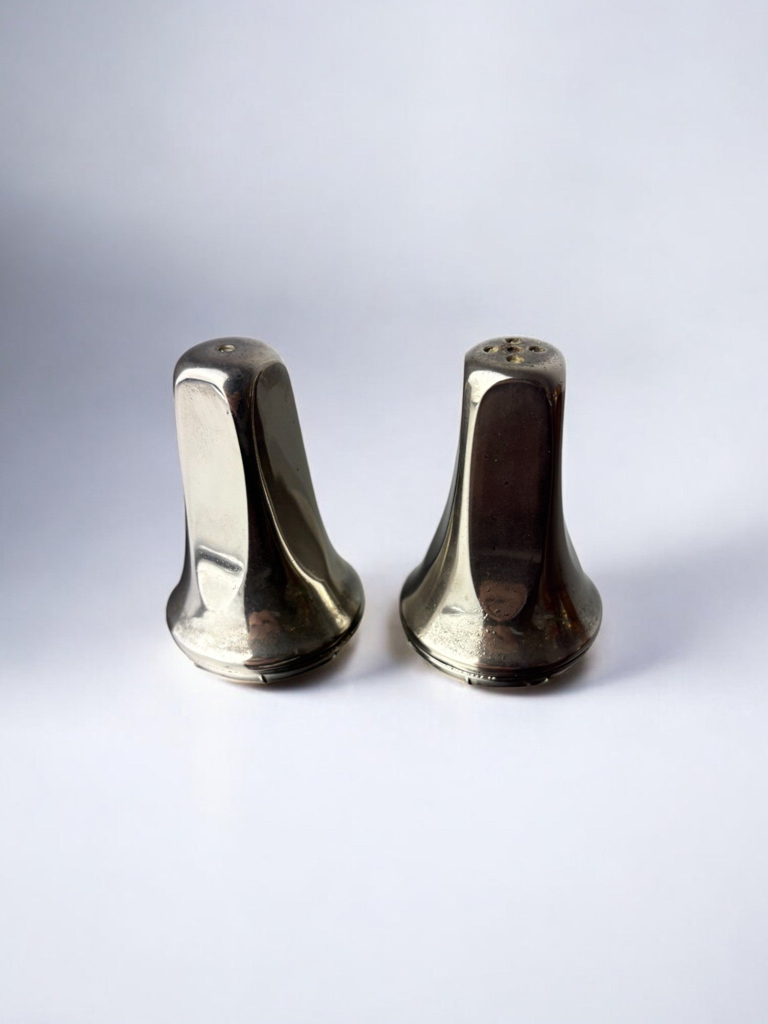 Retro-Futurist faceted Salt & Pepper Shakers, Italy, 1970's