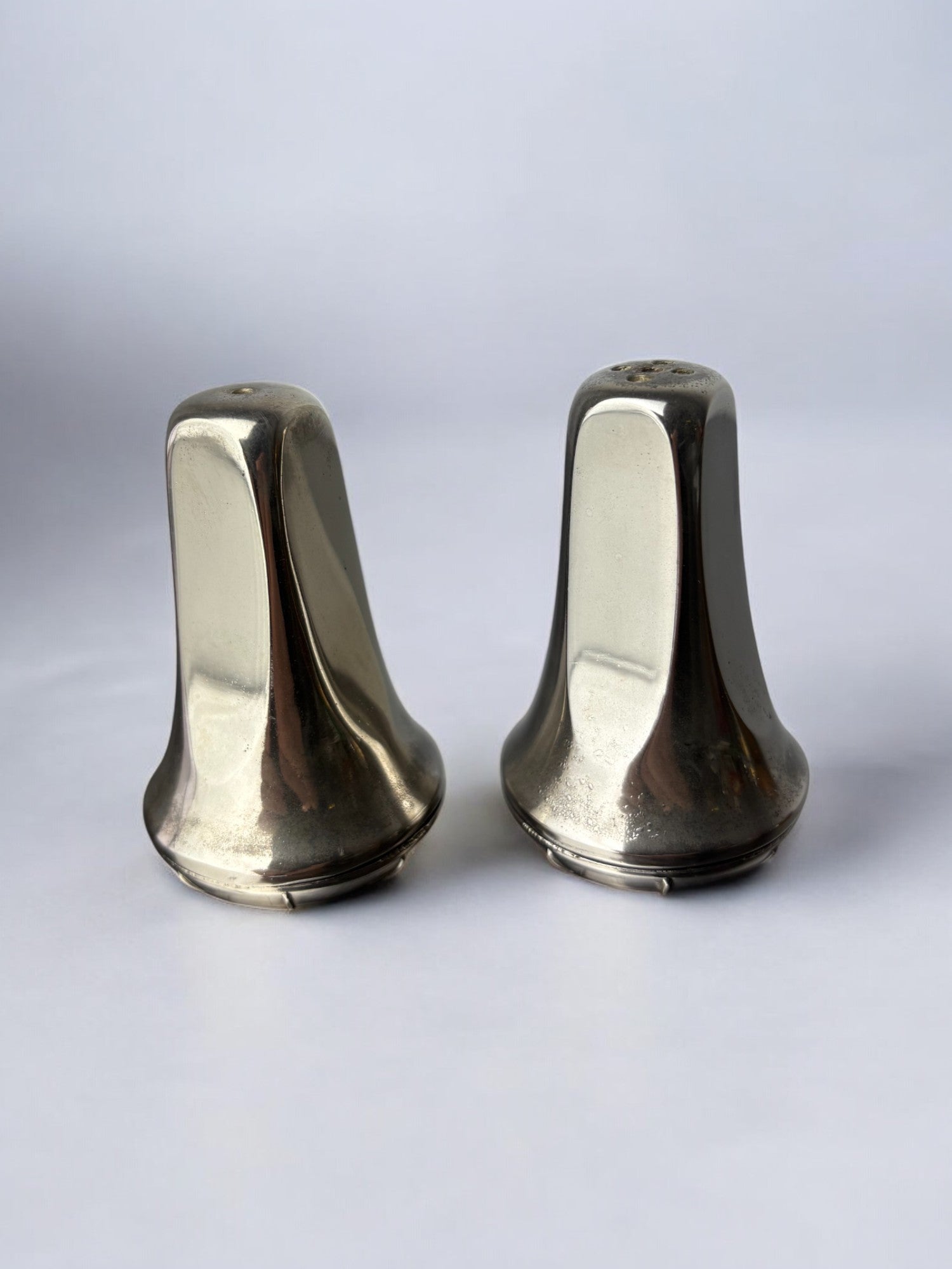 Retro-Futurist faceted Salt & Pepper Shakers, Italy, 1970's