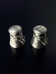 Art Deco Cheetah Salt & Pepper Shakers, Italy, 1970's