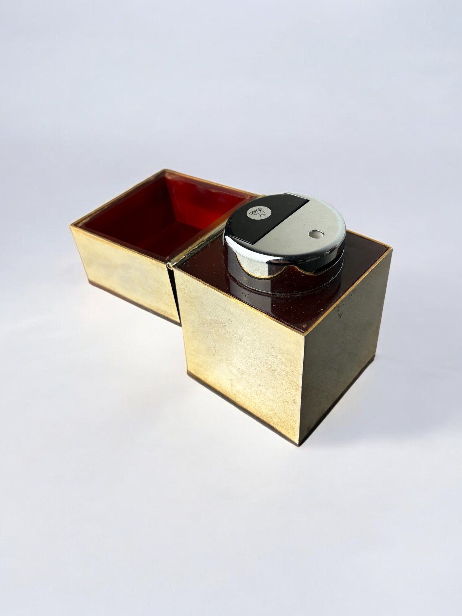 Faux Tortoise Shell & mirrors Dior Style lighter, Italy, 1970's