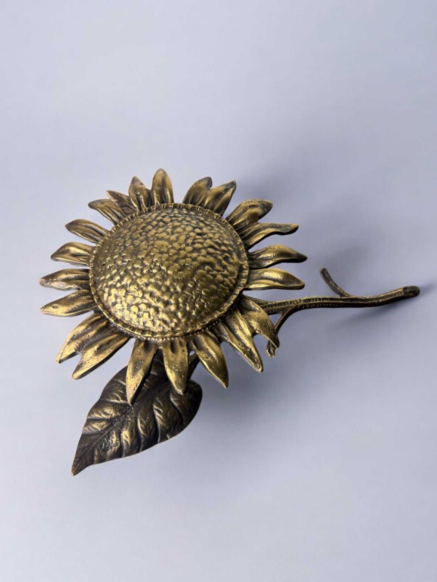 Bronze Sunflower Ashtray, Spain, 1950's