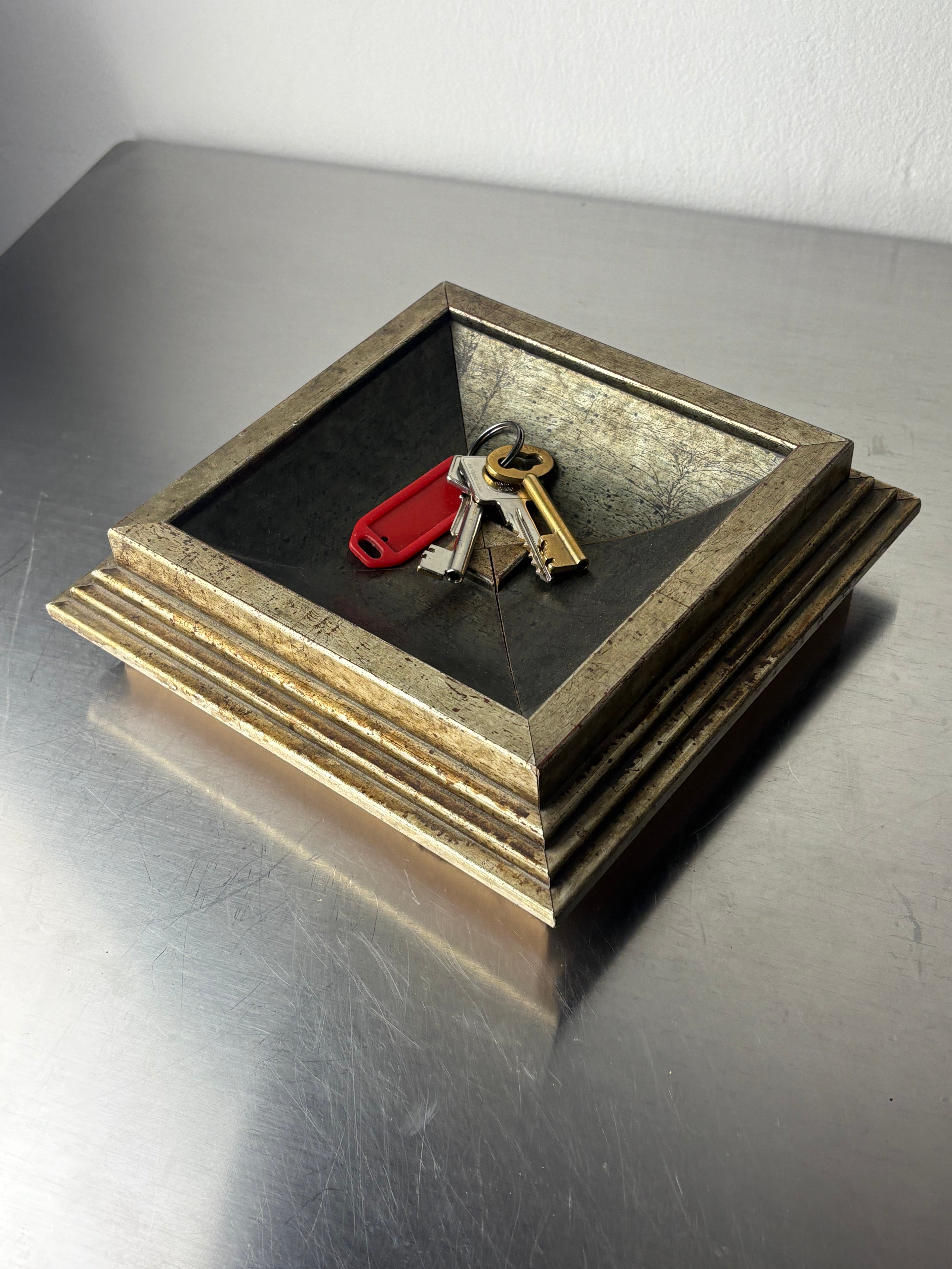 Hollywood Regency tray, wood, France, 1980's