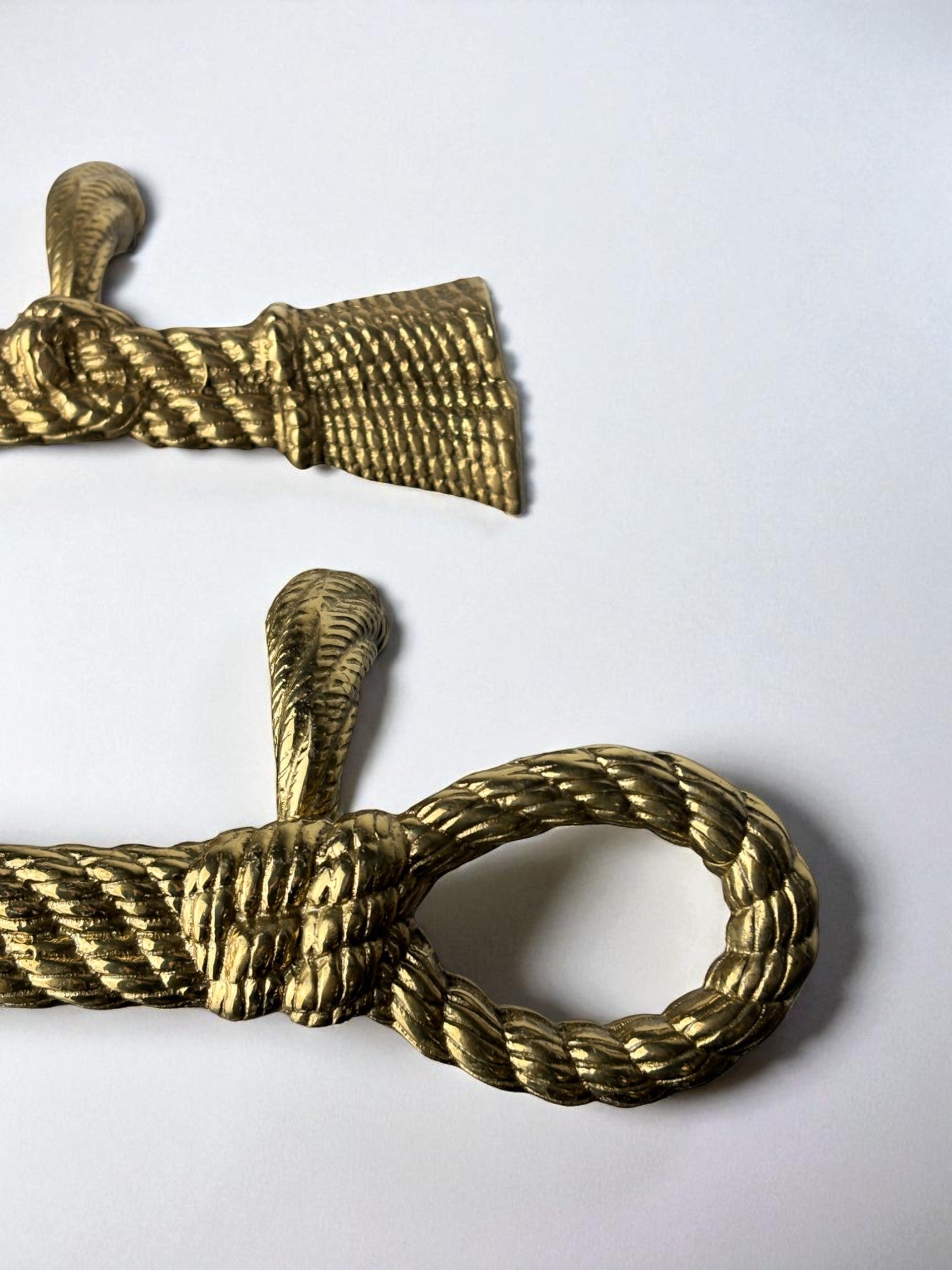 Valenti XL Bronze Rope Knot Door Handles, Spain, 1980's