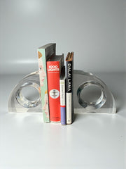Felice Antonio Botta Lucite Bookends, Italy, 1970s