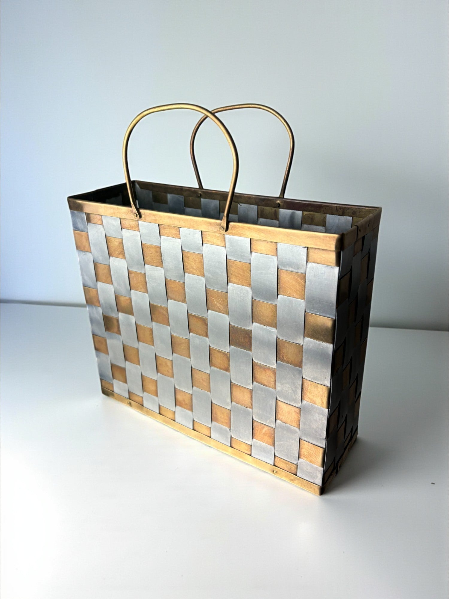 Paul Evans Style Magazine Rack, 1970s, Italy