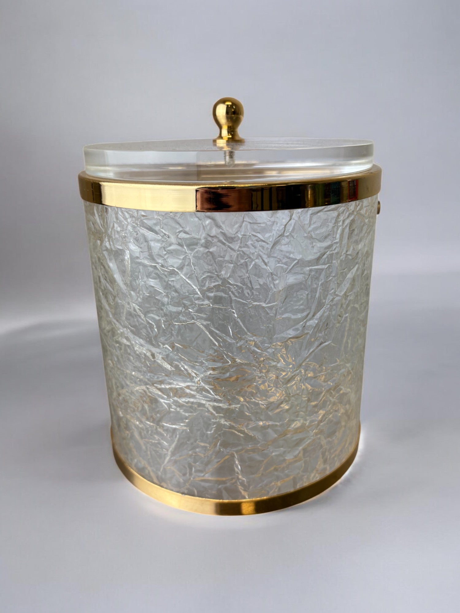 Dior style ice effect lucite box, Italy, 1970's