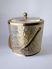 Dior style lucite ice Bucket with tongs, Italy, 1970