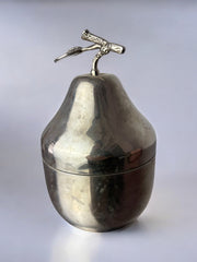Chromed Pear shape Ice Bucket, Italy, 1970s