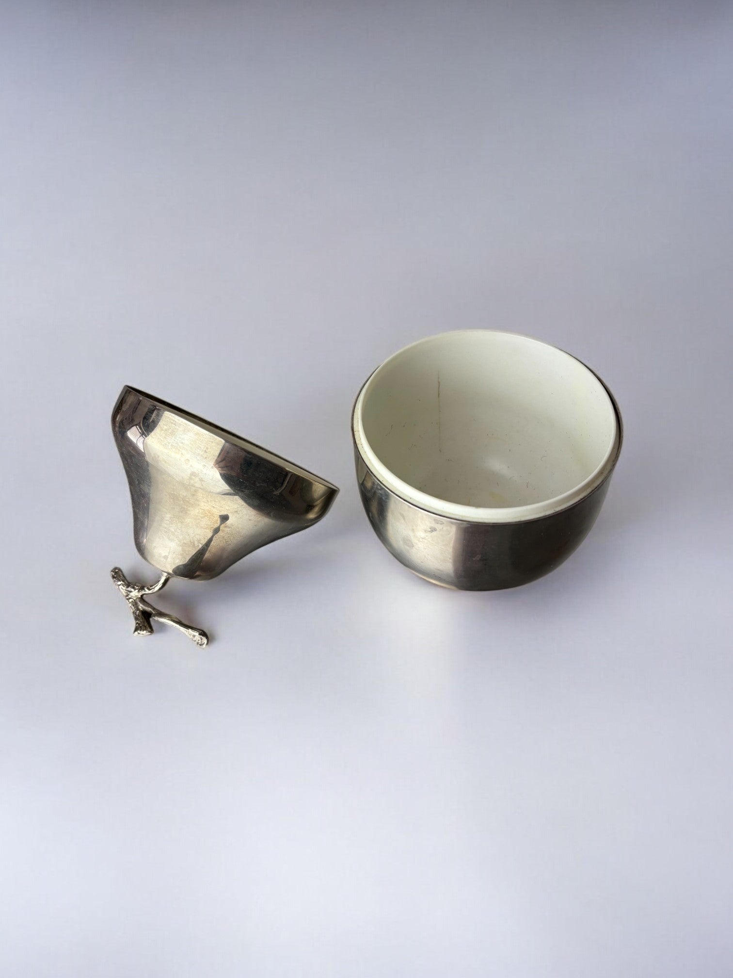 Chromed Pear shape Ice Bucket, Italy, 1970s