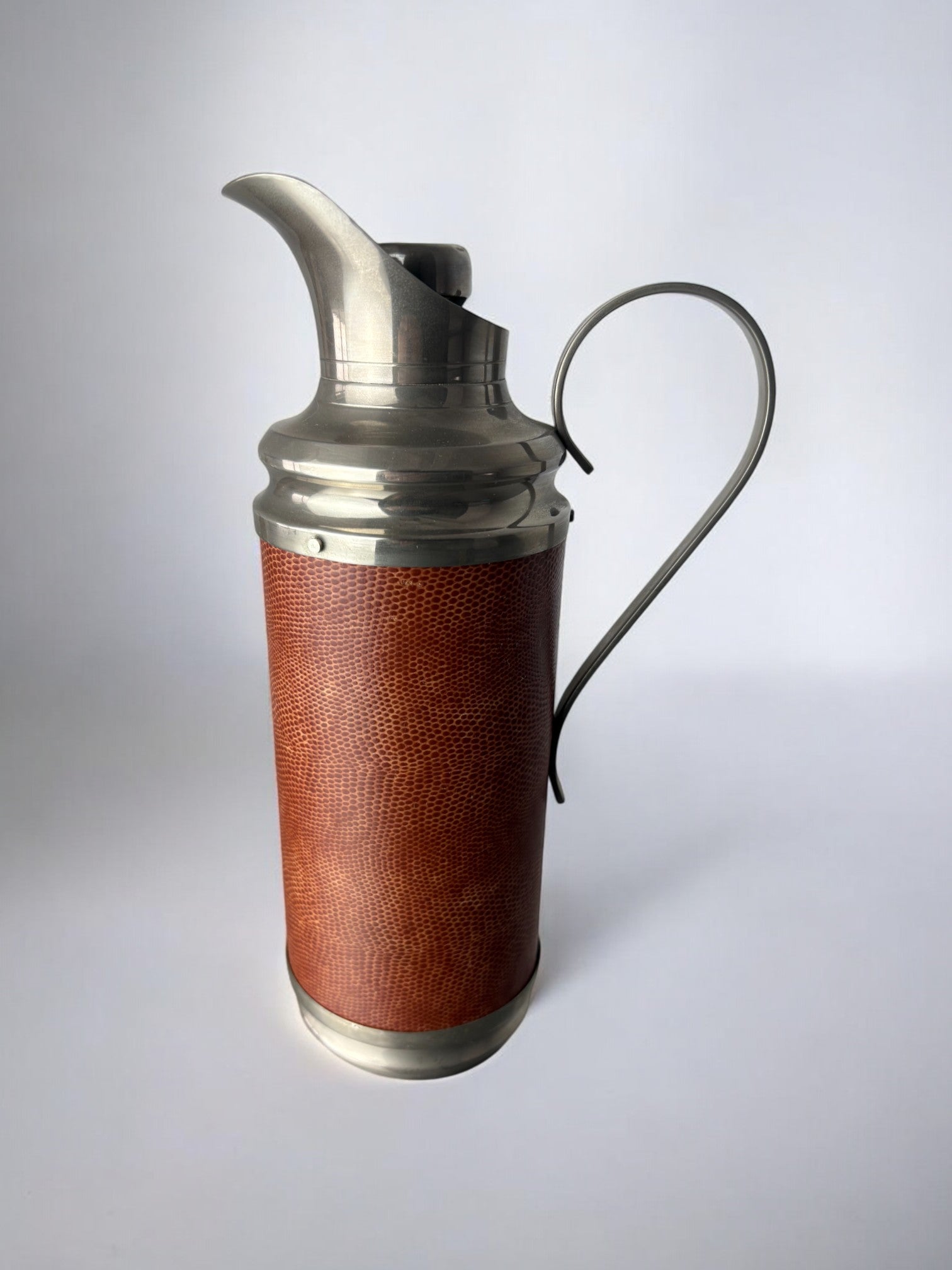 Regency Leather pitcher, Italy, 1970's