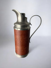 Regency Leather pitcher, Italy, 1970's