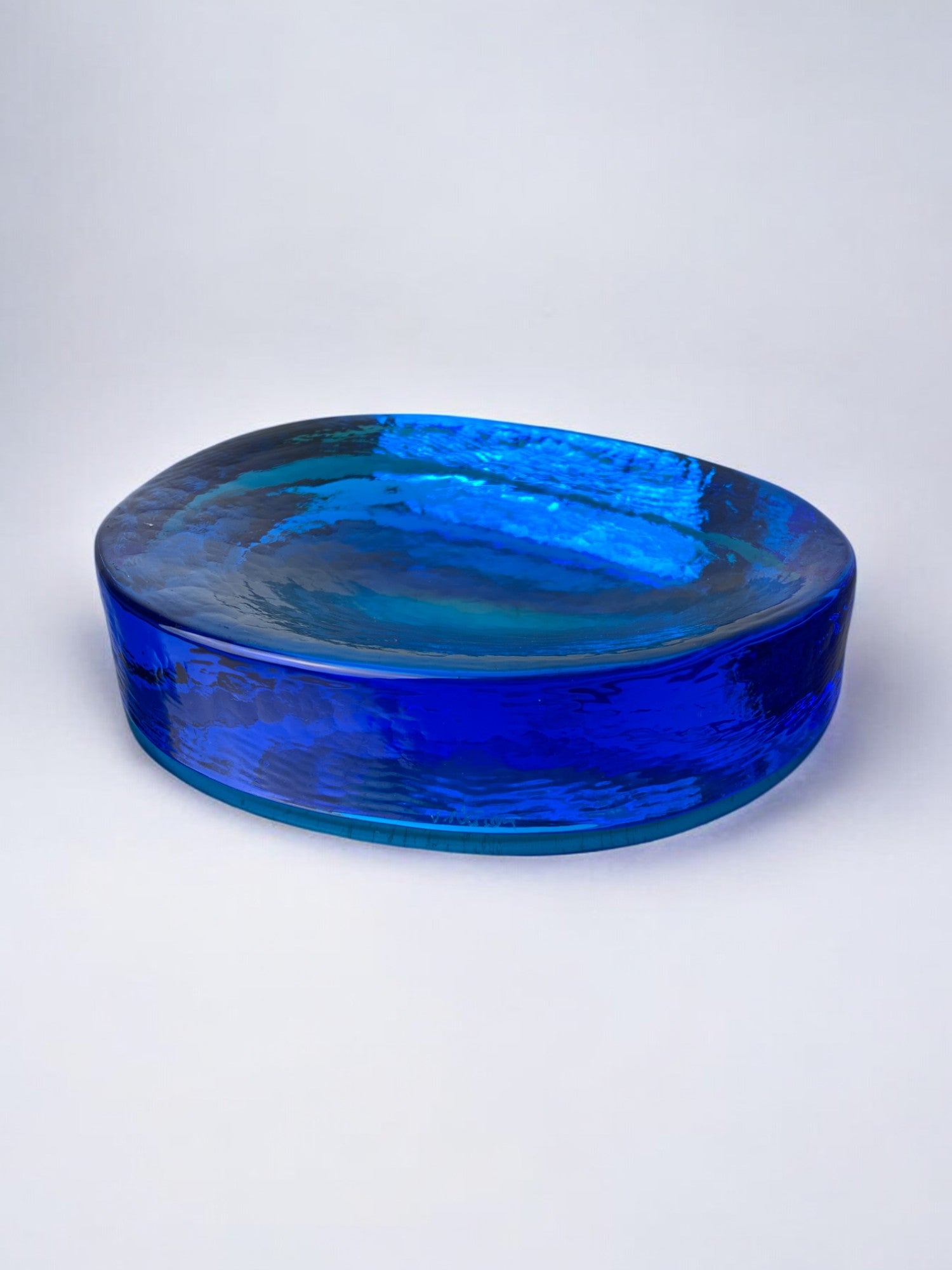 Blue ashtray by V.Nason in murano glass, italy, 1960